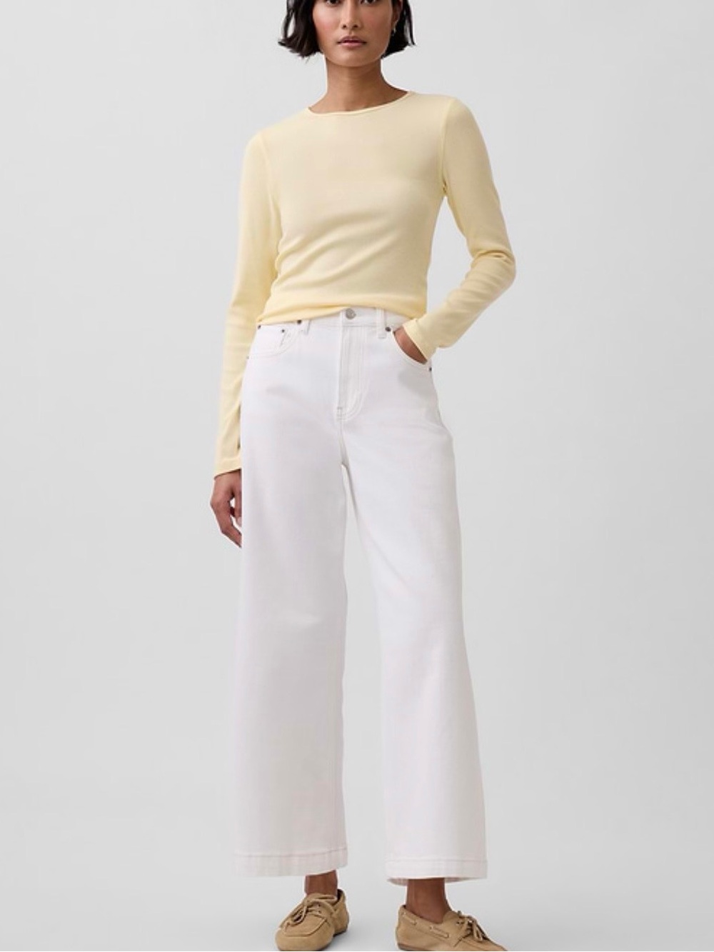 GAP High Rise Wide Leg Crop